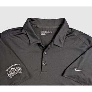 Nike Golf Polo Short Sleeve Shirt Men's Large Black Dri-Fit Dr. McGillicuddys